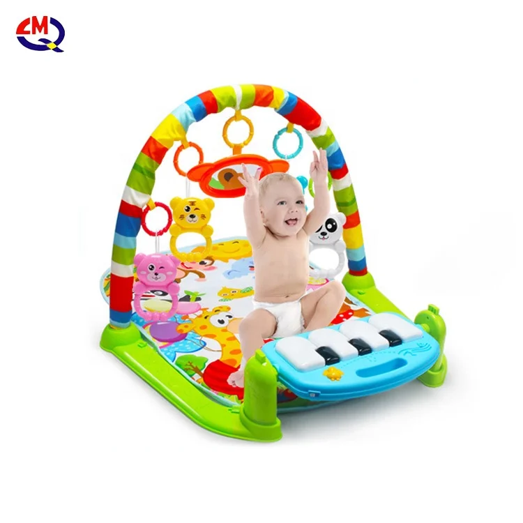 Детский фитнес стойка игрушечные золотые монеты для образования ползать воспроизведения музыки игра развивающая Детская ковер игровой коврик с пианино