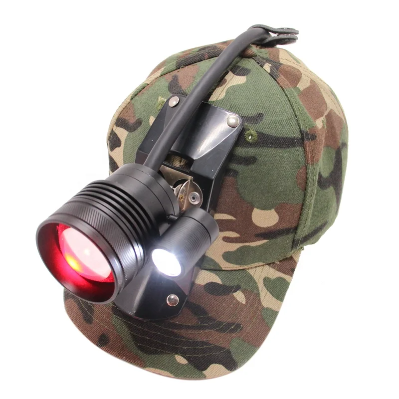 Zoomable Lens Led Head Lamp Hunting Light Led Hunting Lamp,  6 Lighting Mode Headlamp Headlight White Red Yellow Laser
