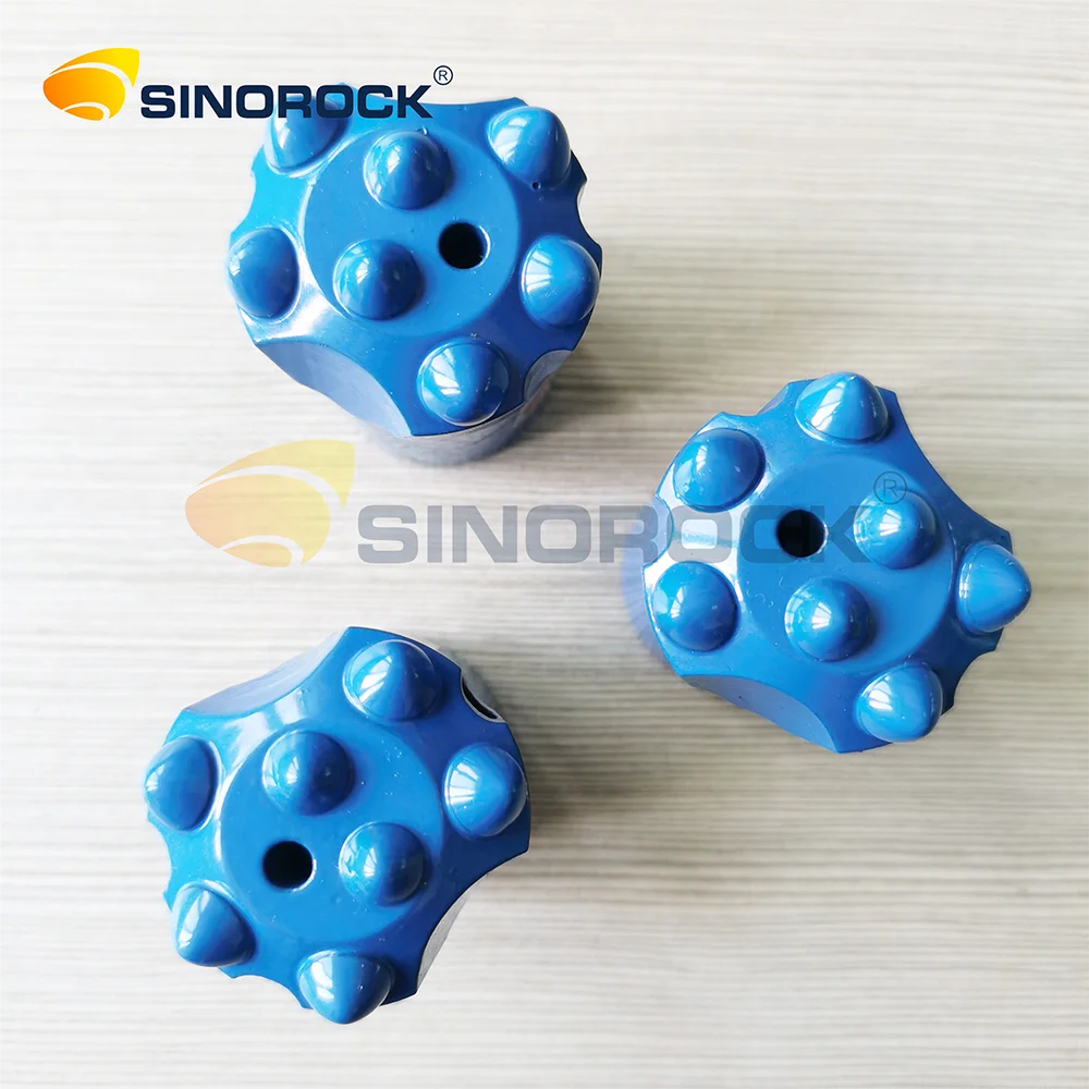 Rock drilling tool 32mm and 34mm Tungsten Carbide Taper Drill Button Bit for Stone Quarrying