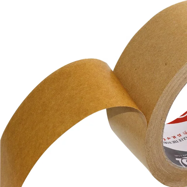 Custom Logo Kraft Paper Tape for Sealing Boxes Masking Packaging Tape with Custom Label