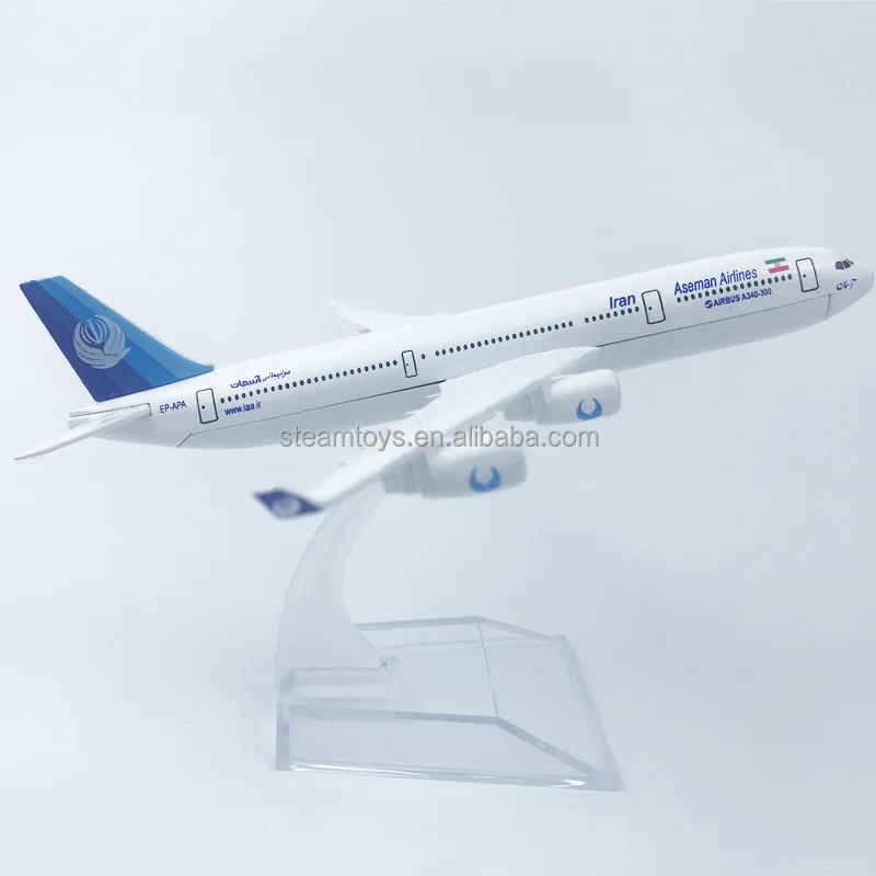 OEM 16CM Metal Plane Model Airbus A340 Plane Model Boeing 340 Zinc Alloy Diecast Toys Accept Custom Logo