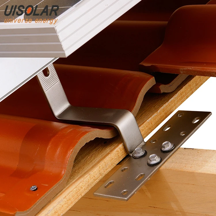 A Complete Set Of High Quality PV Solar Panel Rack Pitched Tile Roof Solar Mount Bracket