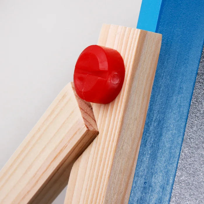 Small Colorful Children Kids Double Side Magnetic Chalk Whiteboard Easel In Wooden Stand