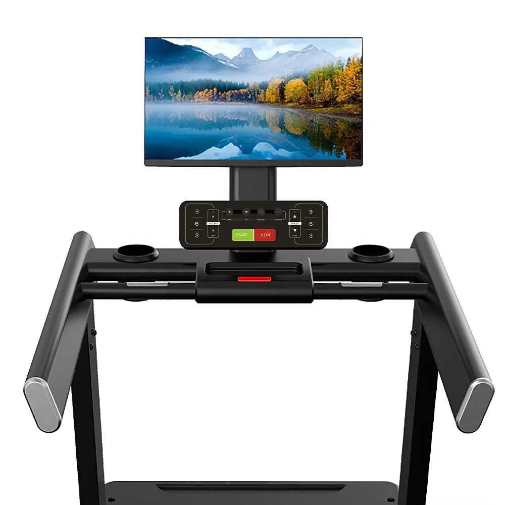 Роскошная беговая дорожка 2024 с наклоном самая умная экраном для телевизора оборудование тренажерного зала продажи