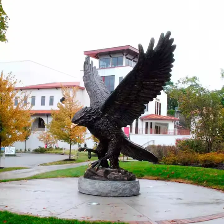 Large Selling Garden Decor Antique Custom Bronze Statue Brass Eagle Sculpture