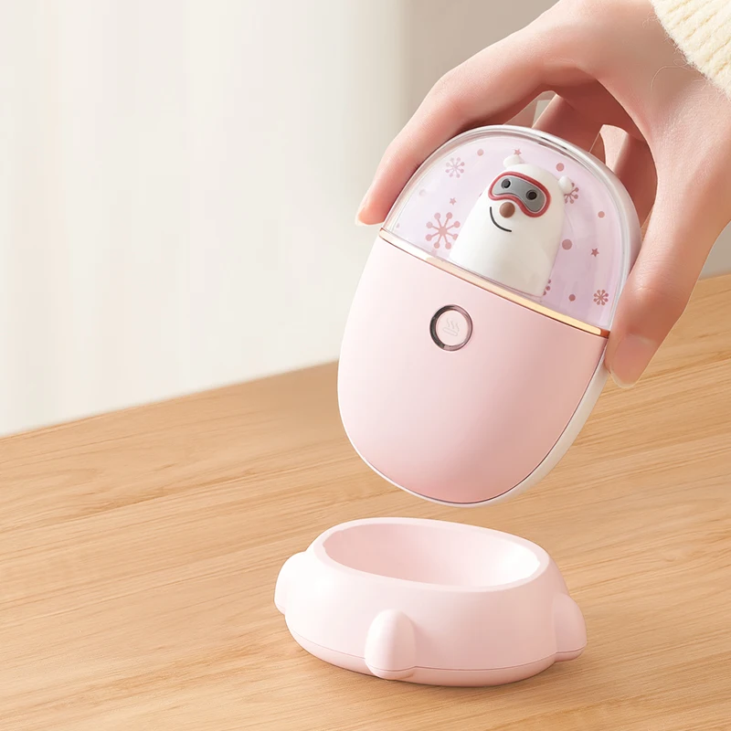 Mini Rechargeable 5200 mah Best Promotional Gift Mobile Heart Hand Warmer Power Bank