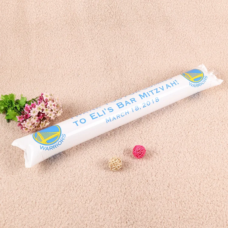 Custom print PE inflatable cheering stick plastic thunder sticks