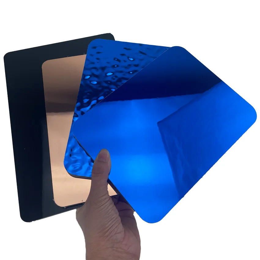 Bamboo Charcoal Fiber Mirror Decorative WPC Wall Panel Board Wood Veneer PVC Background Panel Wall Sheet