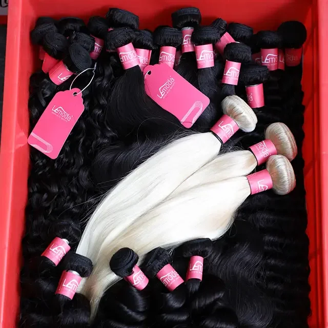 Wholesale 10A Grade Cuticle Aligned Vendors Raw Virgin Brazilian hair bundles Long 40 inch Brazilian Human Hair in mozambique