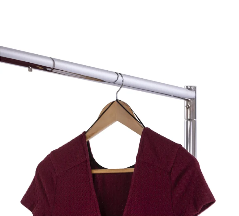 Movable Cloth Display Stand for Shop Garment Hanger Storage Rack