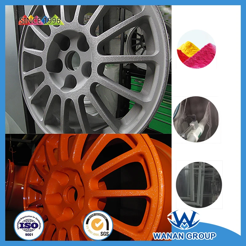 Car rims coating silver sparkling Europe standard TGIC free metal coat powder paint