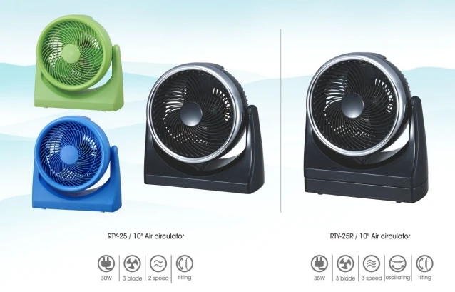 BODE 10 inch 3 speed home office small room smart cool air circulation fan with Adjustable Tilt Wholesale