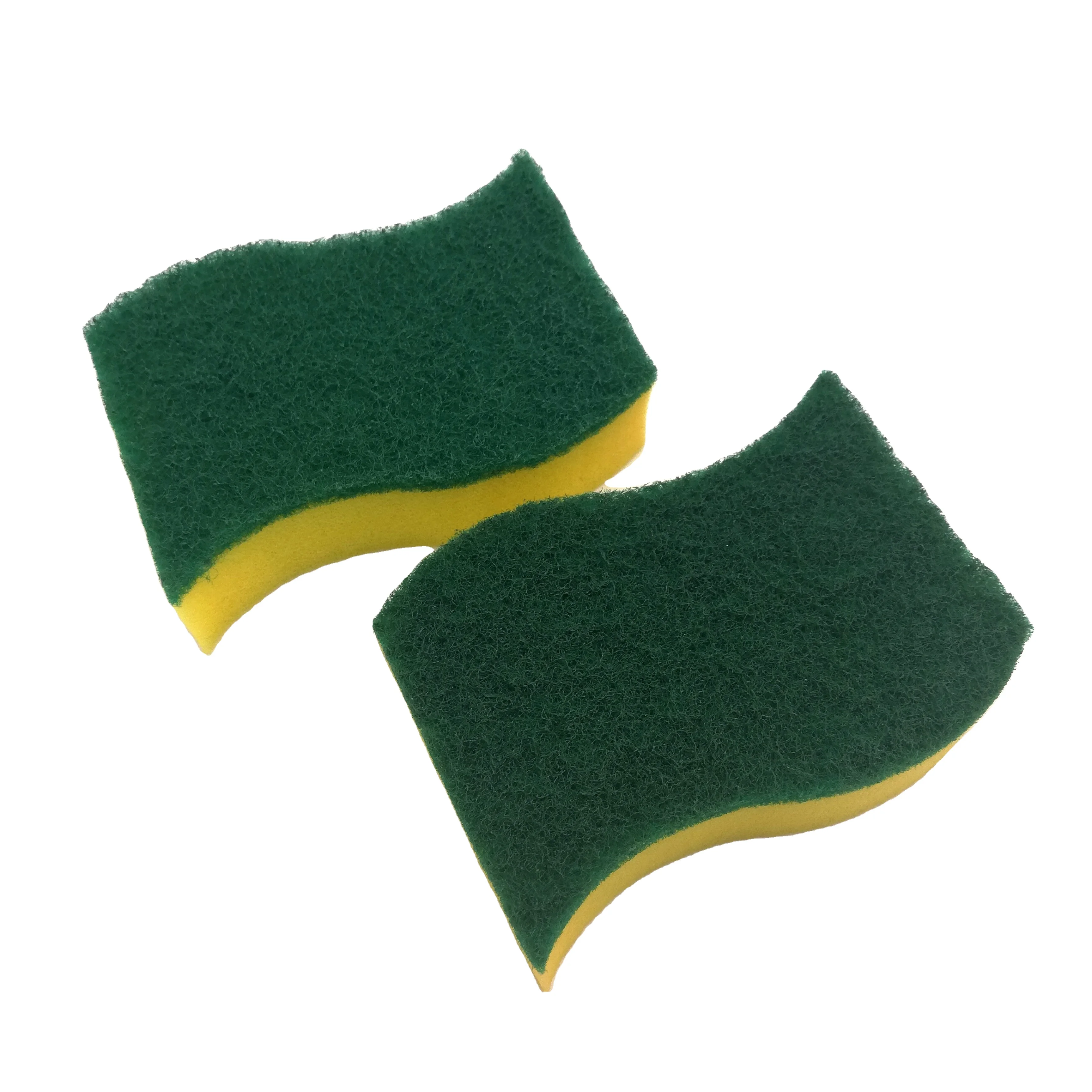 On Sale Polyurethane foam scrub abrasive scouring pad cleaning kitchen sponge for dishes