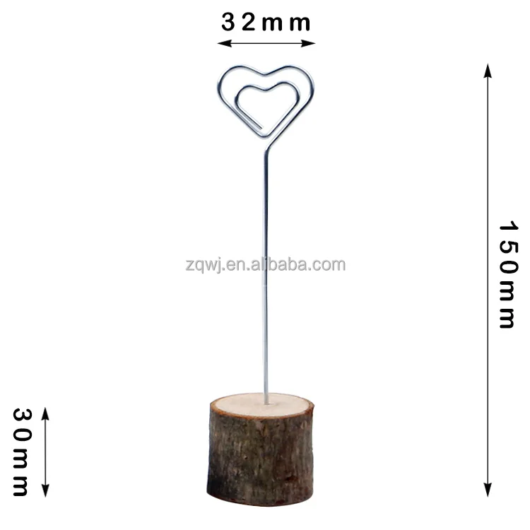 Custom Wooden Eco-friendly Card Stand Rustic Photo Holder Banquet Stand Table Number Holder for Wedding Party Table Decor