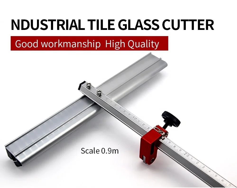 Hot Sale Ceramic Glass Cutter Aluminum Alloy T-Shaped Glass Push Knife High Precision Manual Portable Tile Cutter