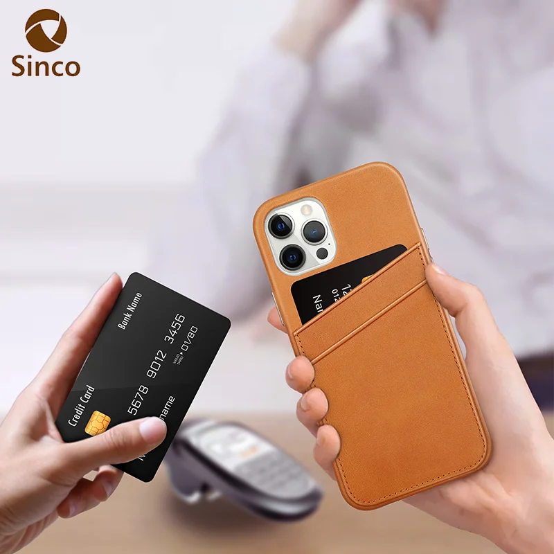 Popular Business Design Mobile Phone Shells Back Covered Genuine Cowhide Leather case For iPhone 12 Pro