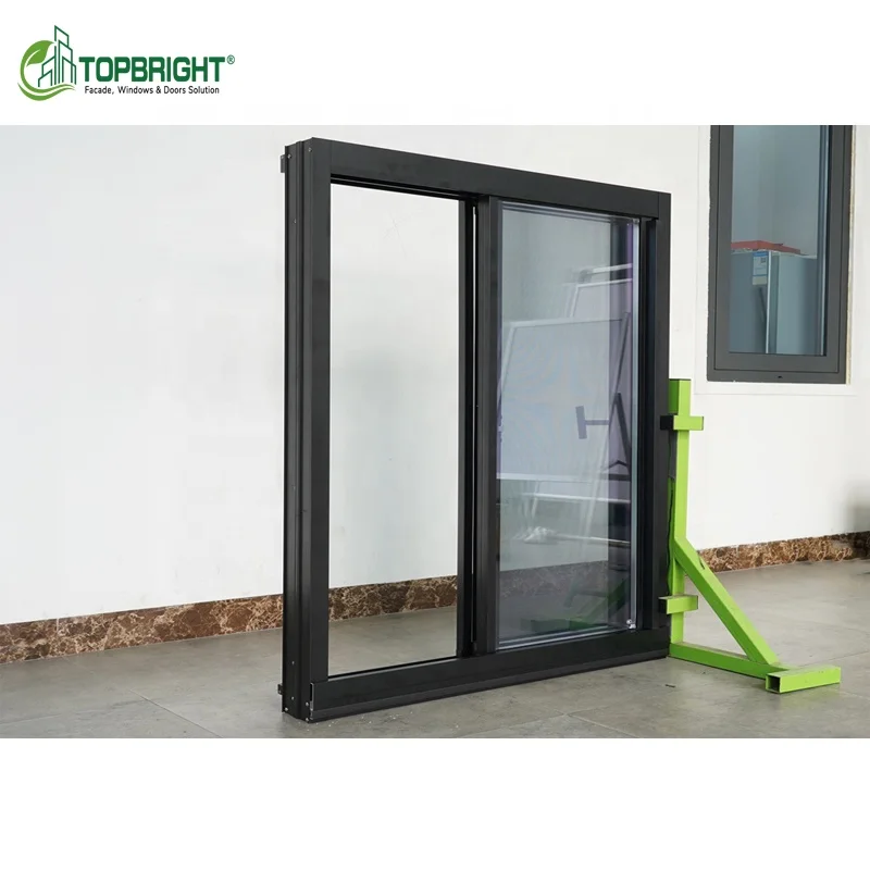 Topbright horizontal narrow serie glass window hurricane impact sliding aluminum windows designs