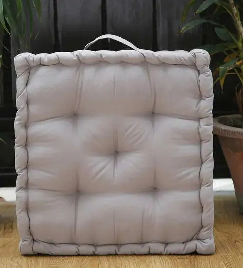 Floor Square Cushion Handcrafted Pillow Backrest Large square Pillow