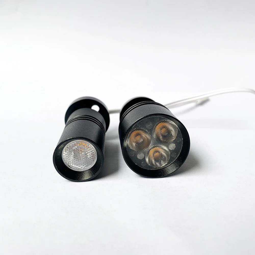 Museum Jewelry lighting Surface mounted DC12V  3w mini led spot light cabinet lamp for Wooden Case