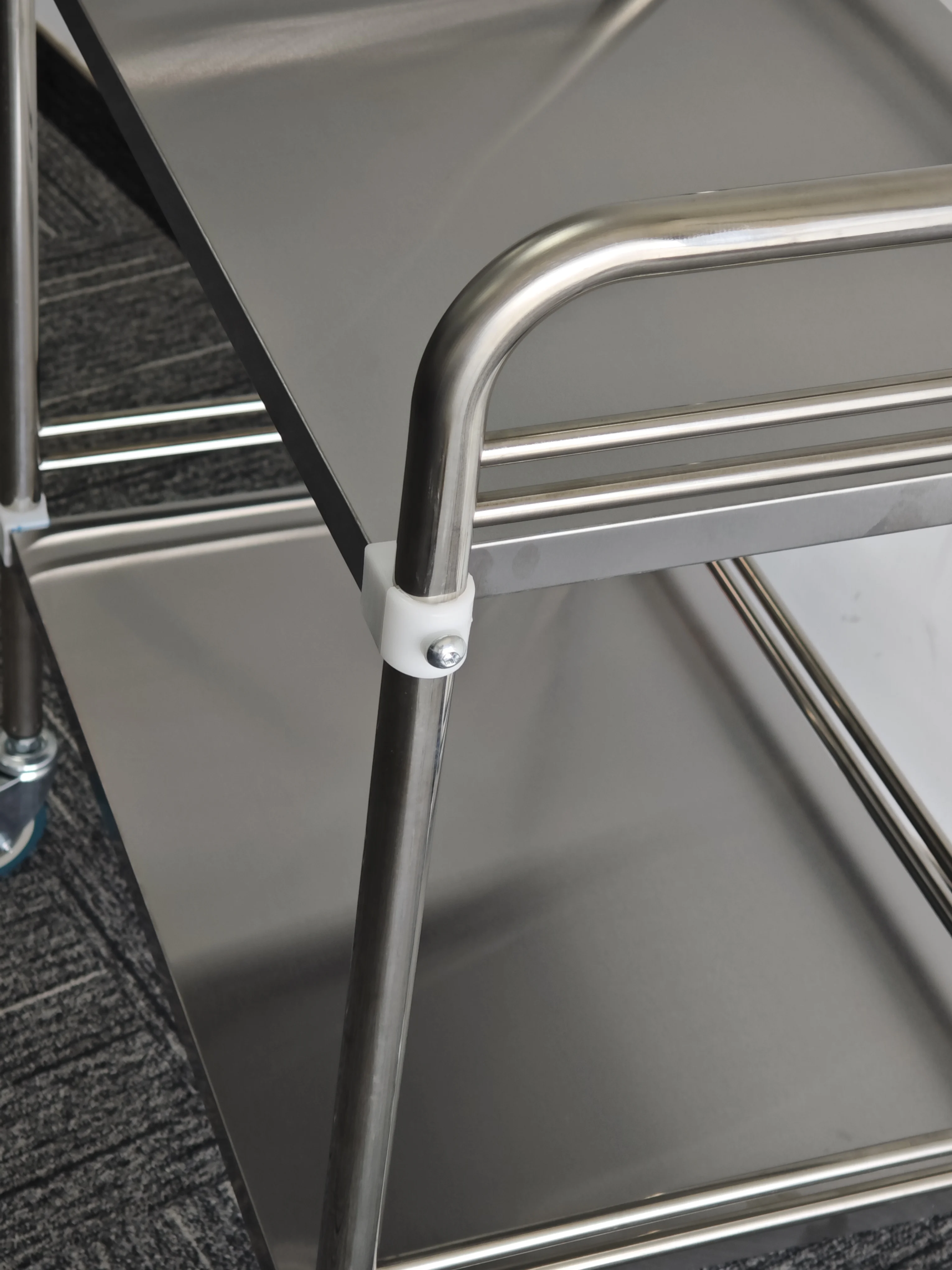 Stainless steel medical trolley cart for hospital or clinic with better price hospital trolley medical cart mobile