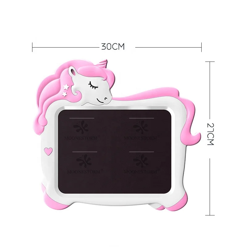 Cartoon Unicorn Toy for Preschool Kids Drawing Tablet Erasable LCD Writing Tablet 10 Inch