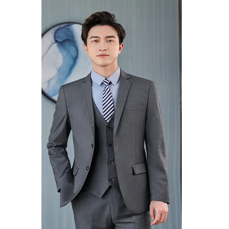 High Quality Business Suit Men Coat Design Spring Slim Fit Hotel Uniform blazer jacket coat Suit