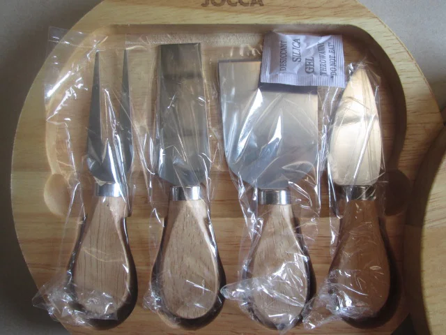 
cheese knife set with cutting board kitchen products daily use 