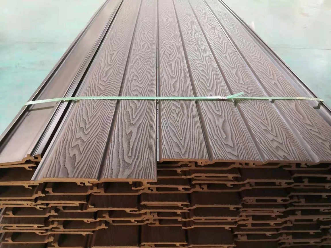 China Online 3d Deep Embossing Wood Plastic Composite Wall Cladding Exterior Garden Panels Outdoor Wpc Siding