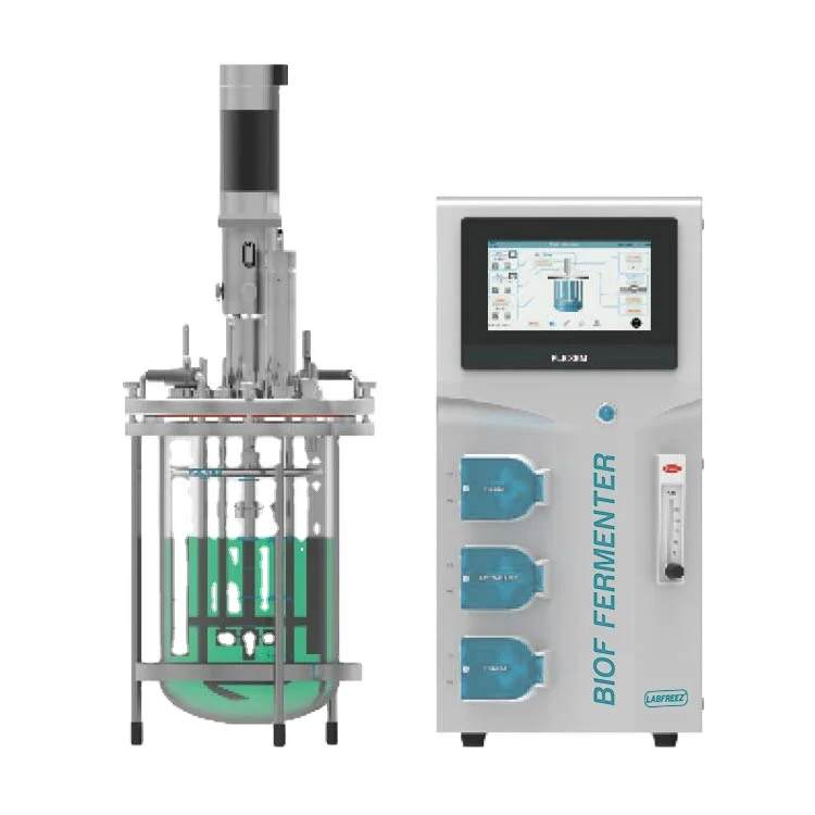 Малая лабораторная стеклянная биореактор ферментера BIOF-5L