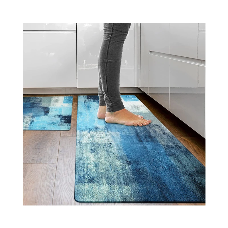 Comfortable Mosaic Anti Fatigue Standing Tesk Mat Bedroom and Kitchen Rug Floor Mat