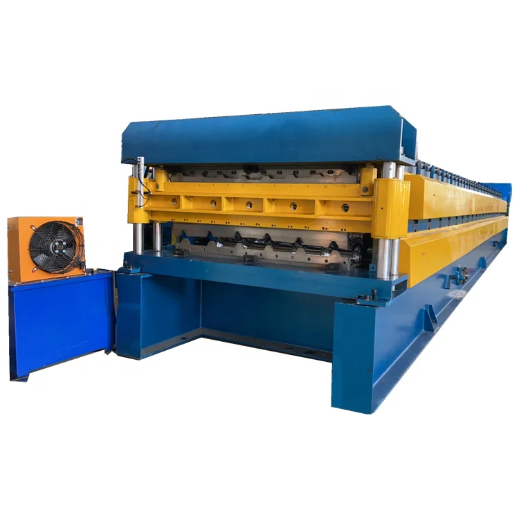 Combined double layer ibr sheet iron metal roofing roll forming machinery/glazed tile roofing sheet roll forming machine