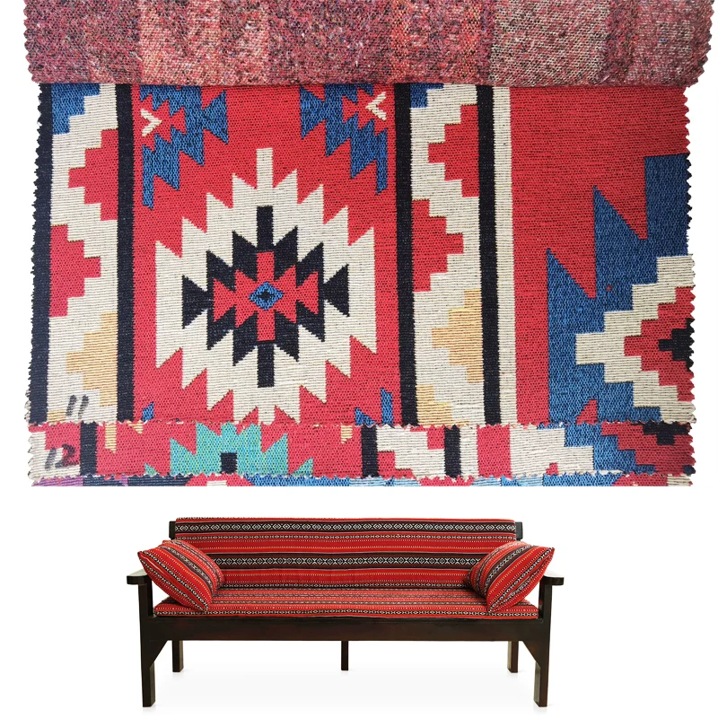 Recycled High quality National style upholstery sadu fabric for saudi jacquard furniture upholstery fabric