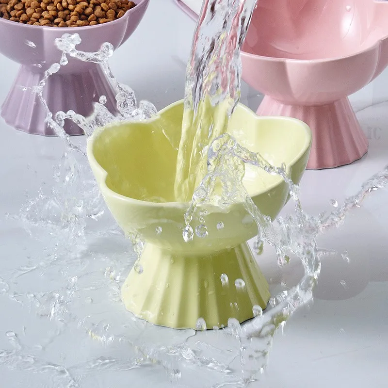 UFBemo wholesale Hot Sale Ceramic Pet Feeding Bowls Elevated Dog Cat Food Bowl Pet Water Bowl