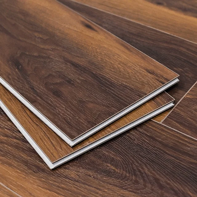 4mm Wooden Look Luxury Vinyl Planks Waterproof Rigid Core Plastic Flooring Click Composite SPC Flooring