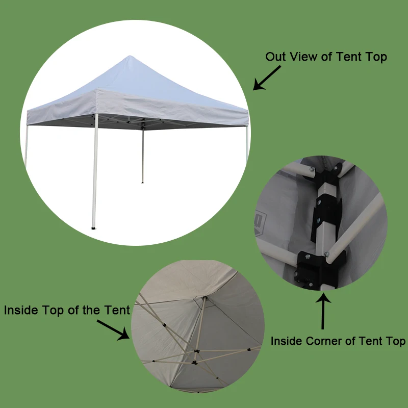 
Wholesale 10x10 Custom Canopy Top Only Adjust Pop Up Tent for Garden 