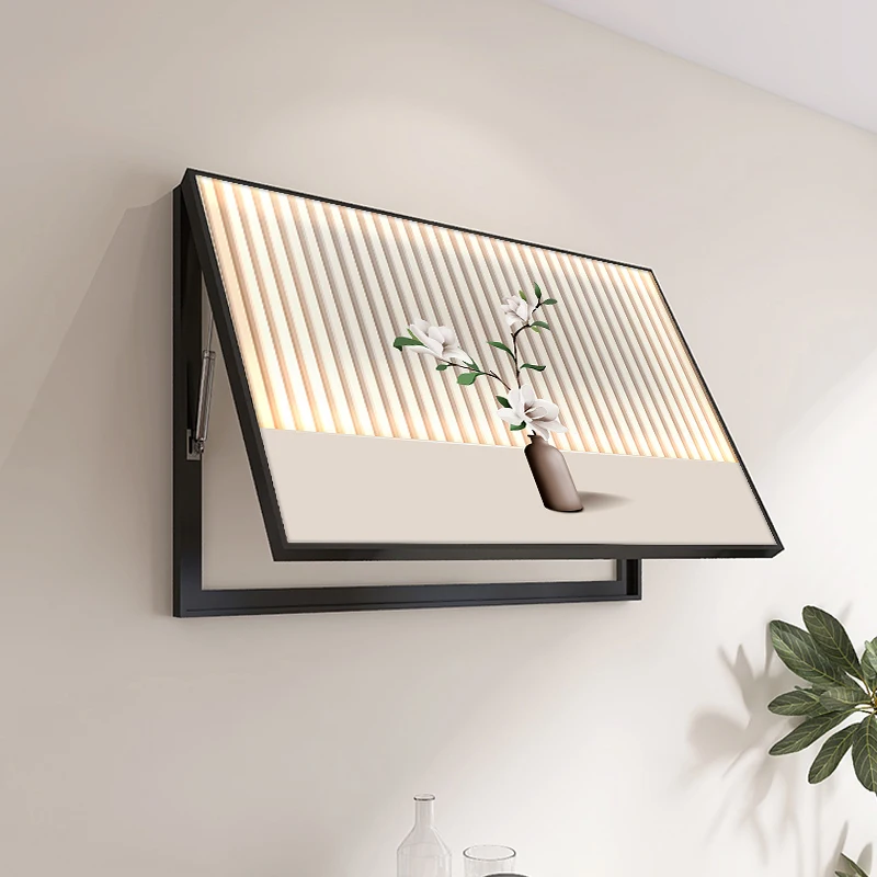 Modern flower painting Lid Stay Hinge Support For Meter Box Decor Picture Frame Hide Cover Wall Canvas Poster Paintings 50x40cm