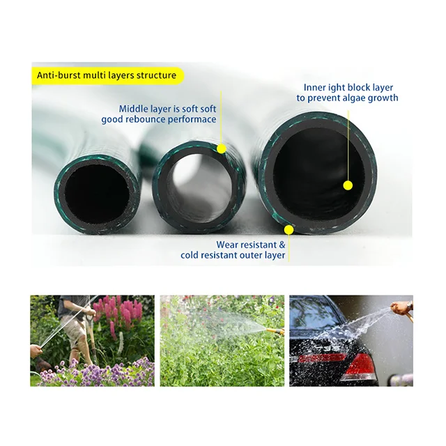 Flexible 50ft 100ft PVC Garden Hose Pipe Garden Water Hose for Irrigation Watering