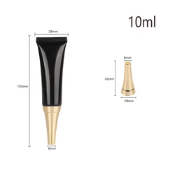Black Squeeze Tubes10ml 15ml Plastic Cosmetic Tube For Fill Hand Cream