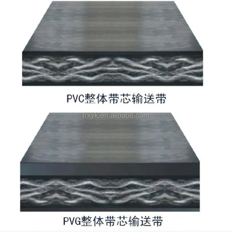 Customized Material Handling Solid Woven Pvg Rubber Conveyor Belts