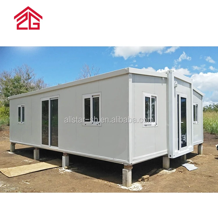 Prefabricated 39 M2 Modular House 2 Bedrooms Prefab Foldable Container Smart Homes Expandable Container House Customized Allstar