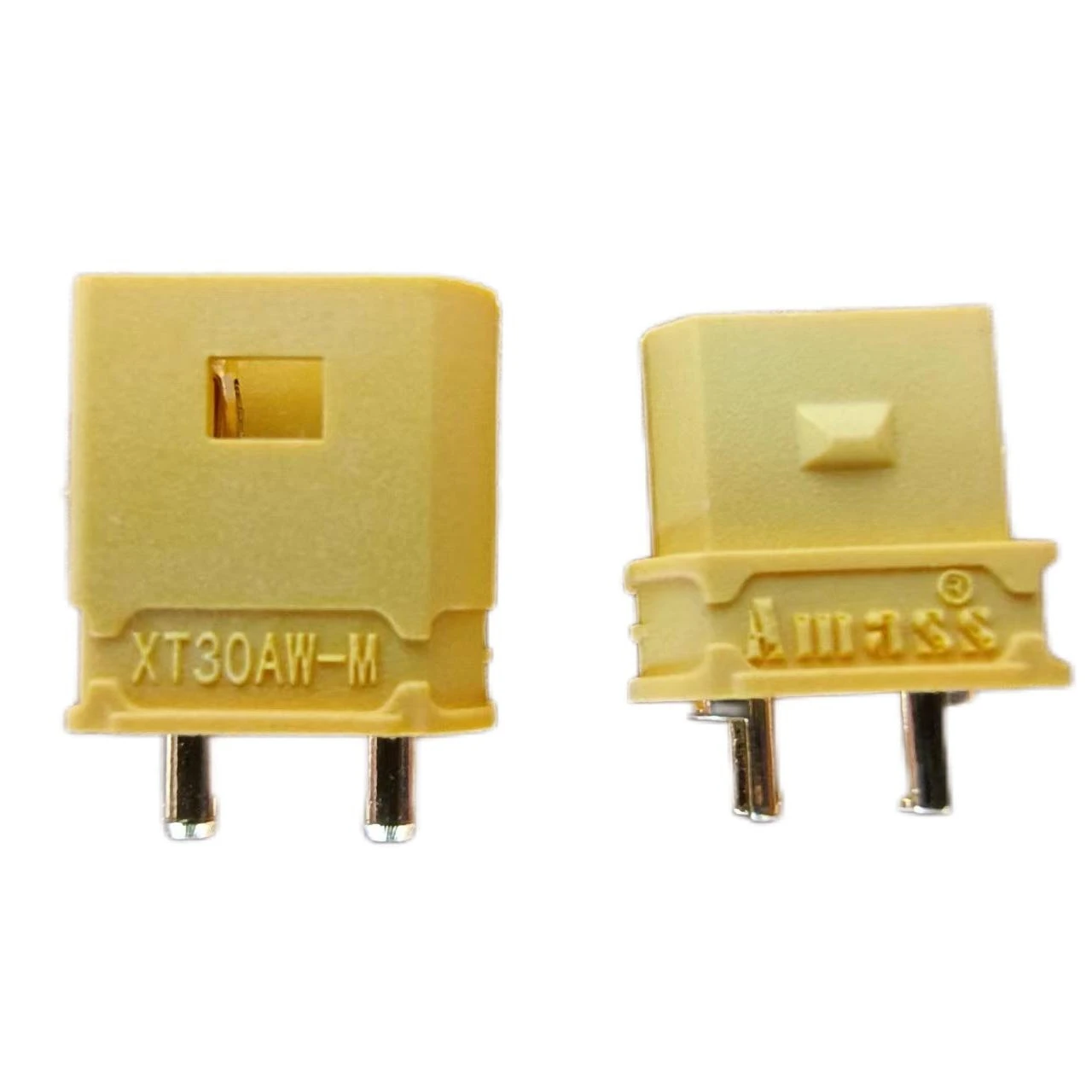 Yellow Amass RC Male and Female battery XT30 Waterproof Connector XT30AW/XT30UW