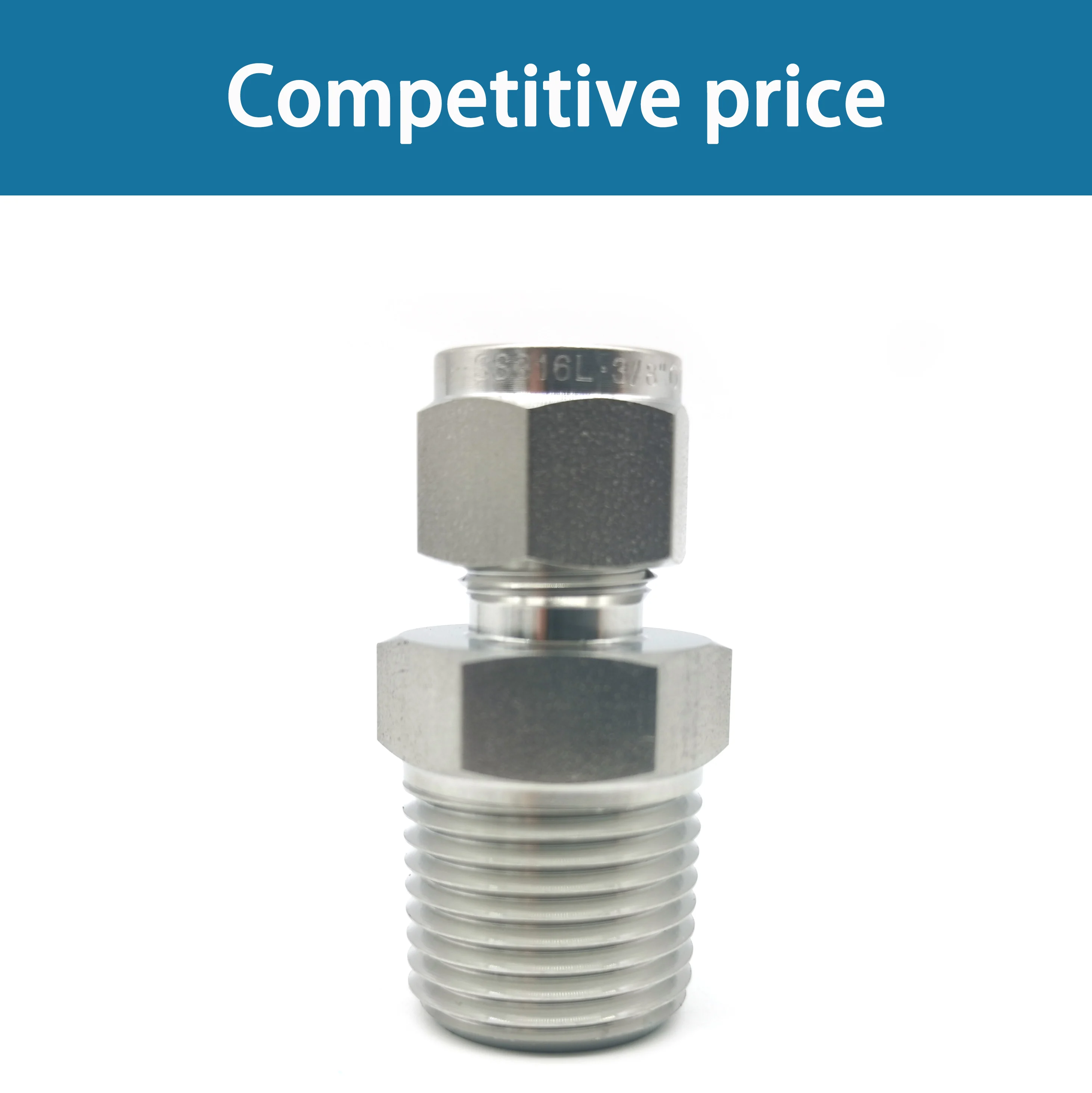 Поставщик компрессионных трубных фитингов 316 SS ferrrule Connector Instrumentation Male