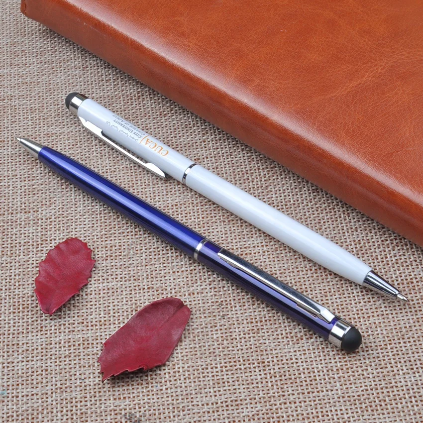 Promotional business gift slim metal ball pen with logo