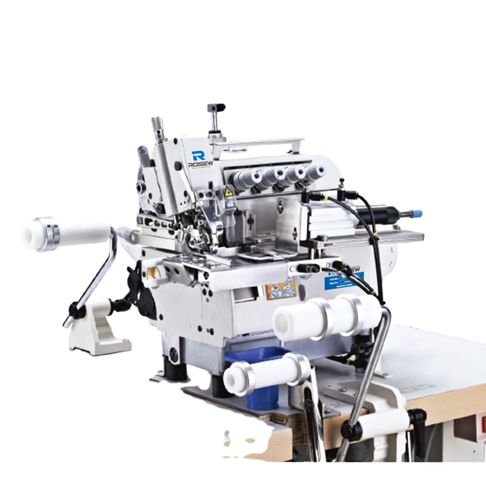 GC5114EX-D-RCS Automatic pneumatic Round Collar Attaching Small Cylinder bed Overlock Machine
