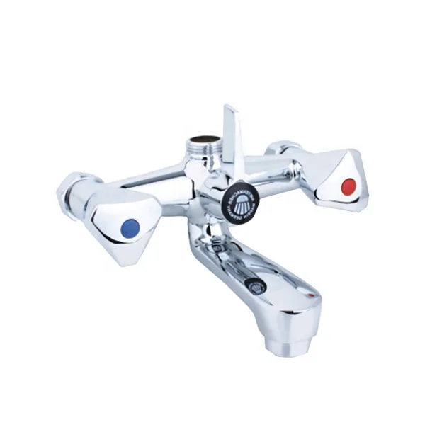 single handle and durable polished chrome Brass Dubai popular shower faucet mixer