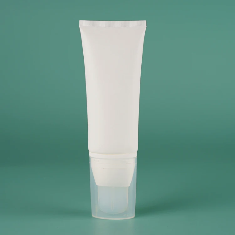 Silicone Brush Cosmetic Plastic Packaging Facial Mask Cream Soft Spatula Skincare Container Squeeze Tube With Silica Gel Head