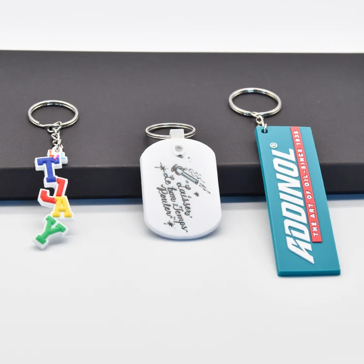 XP-Promos Promotional business gift  custom logo key chains 2d 3d pvc keychains personalized key chain soft rubber keychain