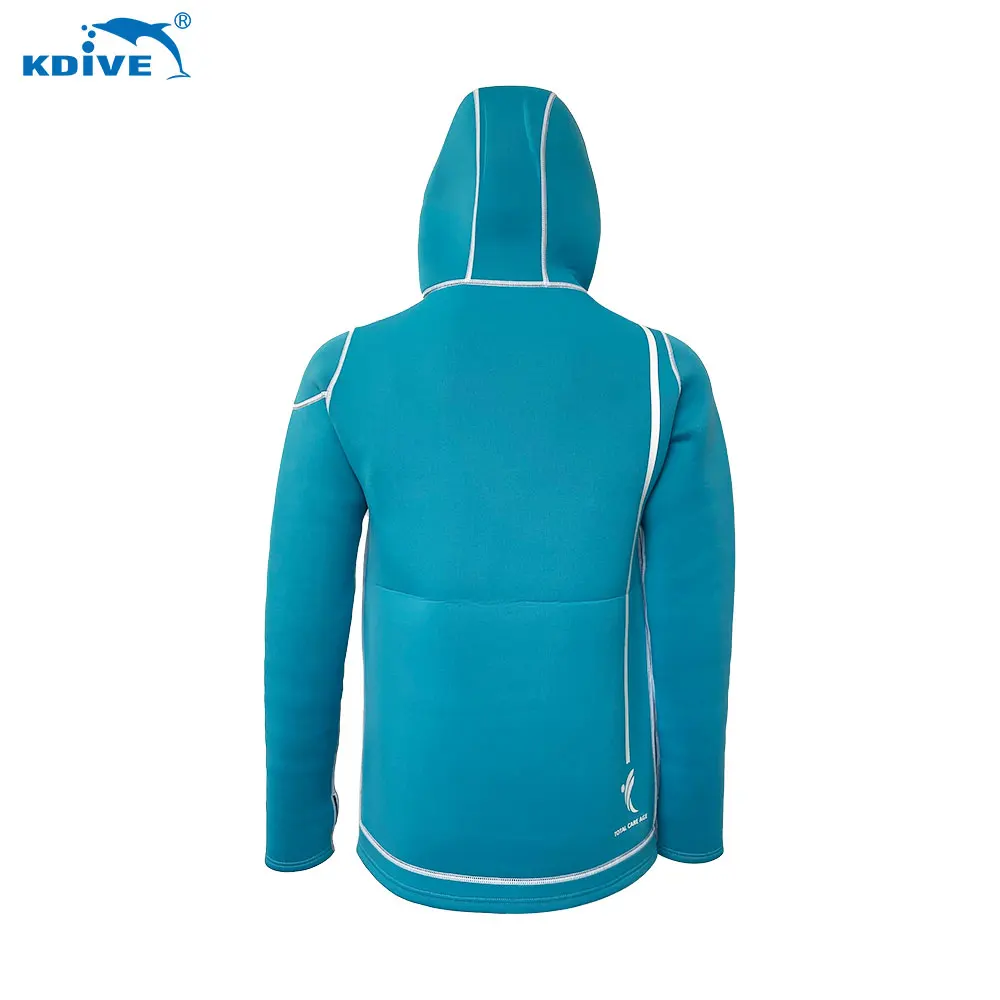 KDIVE Wholesale Men 3mm 5mm CR Surfing Jacket Wet Suit Hooded Neoprene Jacket Wetsuit