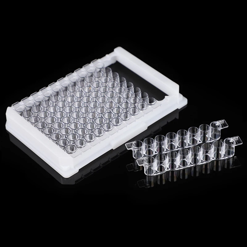 Professional Medical Manufacturer Removable Detachable 8-strip Tube 96 Well Elisa Plate