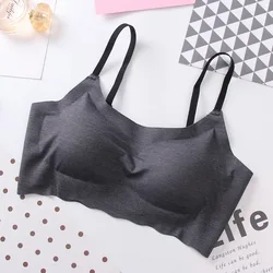 Women removable pad solid sleep one-piece bra wirefree bralette woman Yoga Sleep bra Backless Wirefree bra